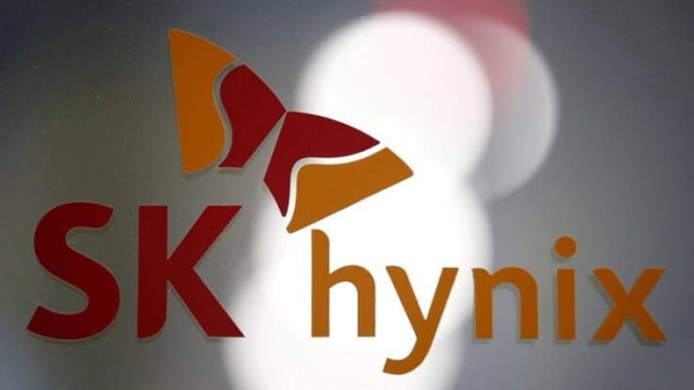 logo of SK Hynix is seen at its headquarters in Seongnam, South Korea, April 25, 2016.